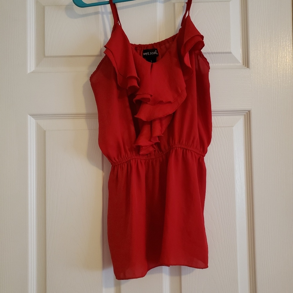 Wet seal red tank top